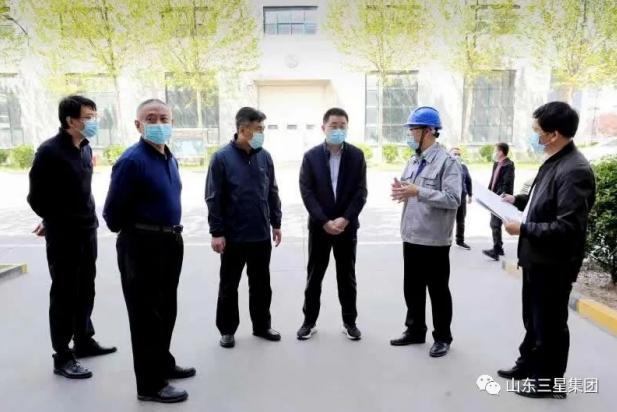 鄒平市委常委、宣傳部長(zhǎng)，副市長(zhǎng)商獻(xiàn)文來(lái)山東三星集團(tuán)調(diào)研
