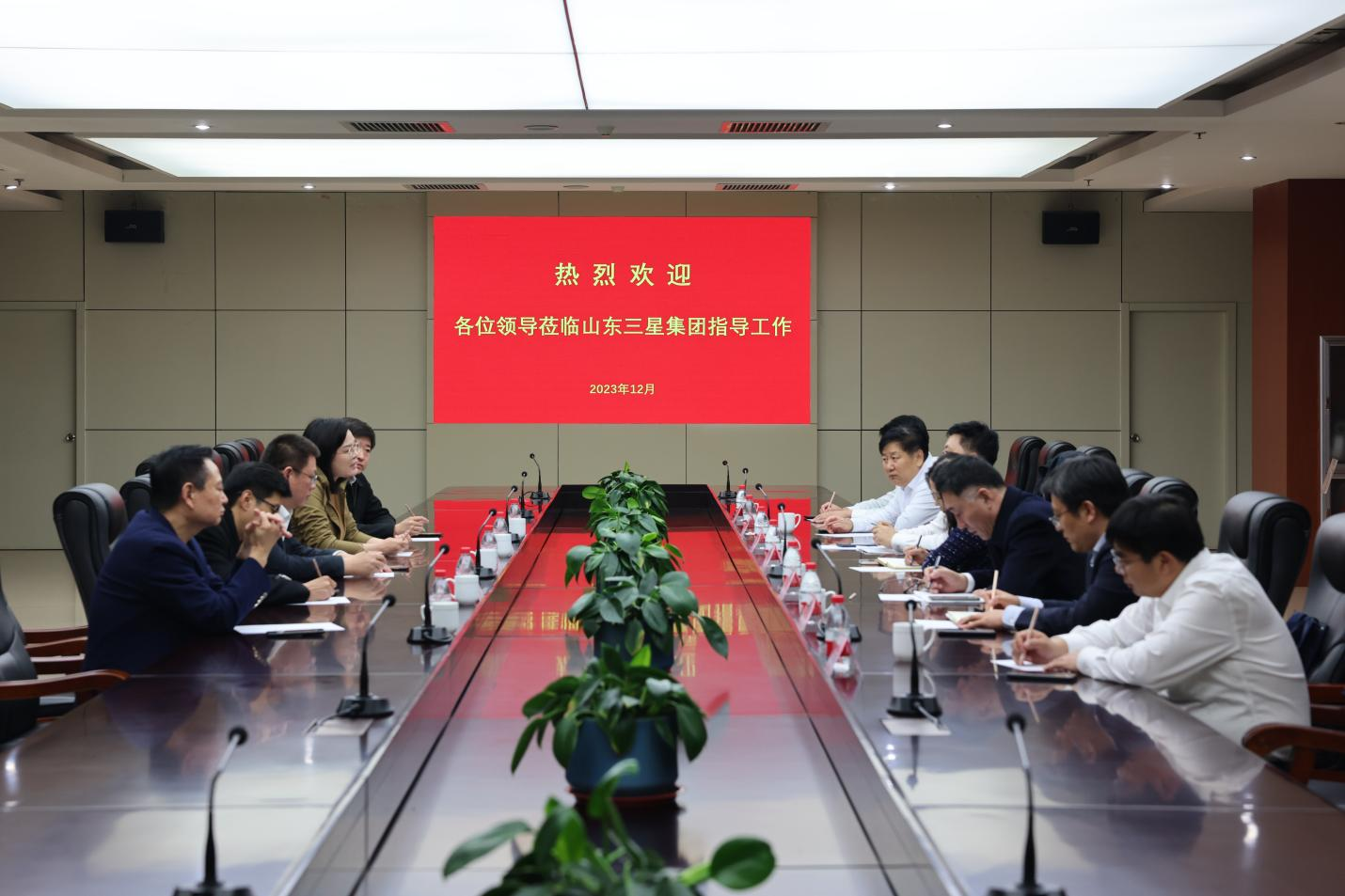 農發(fā)行山東省分行黨委委員、副行長朱峰一行來山東三星集團調研